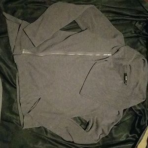a.n.a Zip Long Sleeve Top
